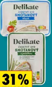 Delikate Čerstvý syr smotanový/bylinkový