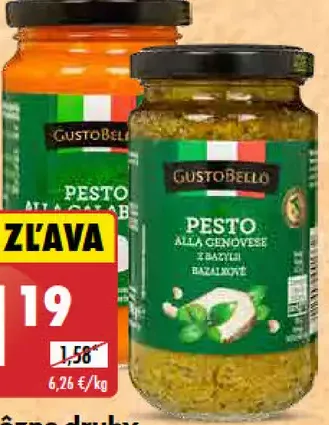 Gusto Bello Pesto rôzne druhy