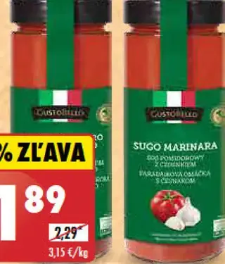 Gusto Bello Paradajková omáčka s parmezánom/cesnakom