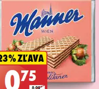 Manner Oblátky lieskovcové