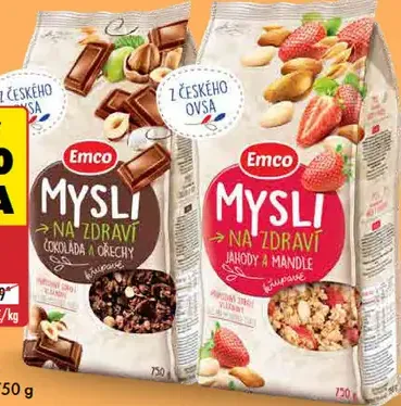 Emco mysli čokoláda a orechy
