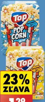Top Popcorn maslový/slaný