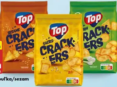 Top Crackers soľ/cibuľka/sezam