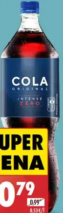 Cola original intense zero