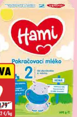 Hami nasledovné dojčenské mlieko 2