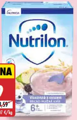 Nutrilon obilno-mliečna kaša viaczrnná s ovocím
