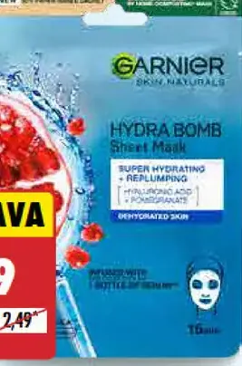 Textilná pleťová maska Granátové jablko Garnier