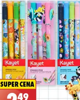 Kayet Mazateľné perá súprava 4 pier s mäkkým úchytom