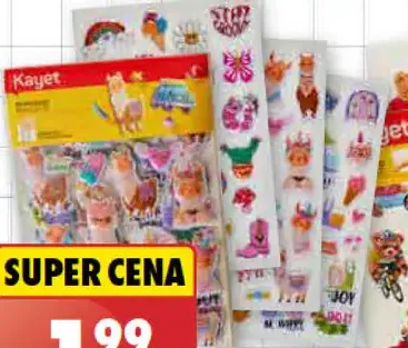 Kayet Nálepky/tetovačky/krieda rôzne druhy