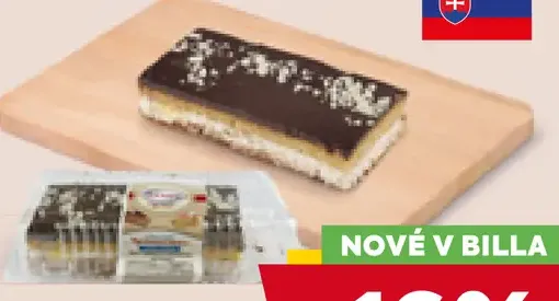 Ervin nugátový rez s tvarohovou náplňou