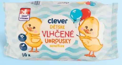Clever detské vlhčené obrúsky