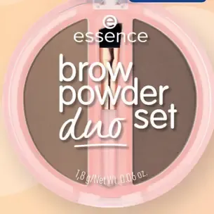 Essence duo set púder na úpravu obočia