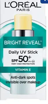 L'Oréal Paris Bright Reveal tyčinka na opaľovanie