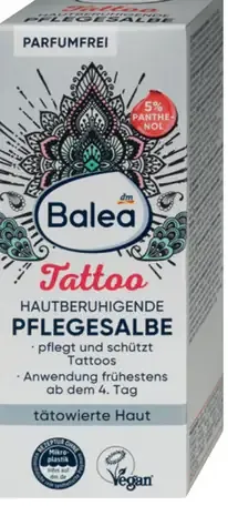 Balea Tattoo ošetrujúca a upokojujúca masť na tetovanú pokožku