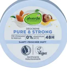 Alverde NATURKOSMETIK PURE & STRONG dámsky tuhý krémový dezodorant