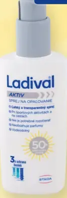 Ladival AKTIV sprej na opaľovanie