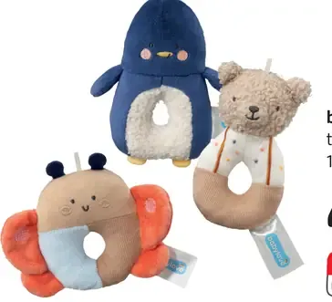 Babylove textilná hrkálka