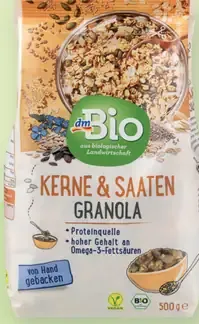 DmBio granola s jadierkami a semiačkami