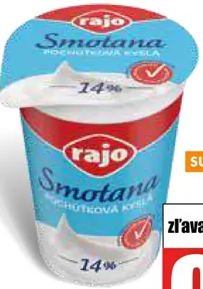 Rajo smotana kyslá 14%