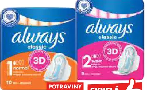 Always Classic hygienické vložky