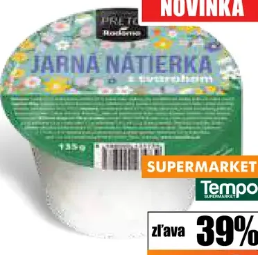 Nátierka jarná s tvarohom