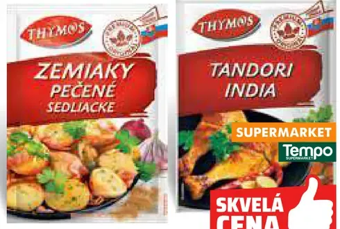 Thyimos Zemiaky pečené sedliacke and Tandoori India korenie