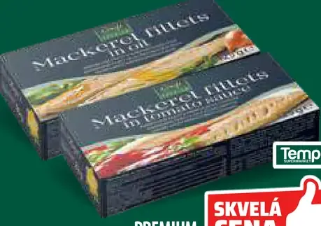 Premium Makrelové filety 2 druhy