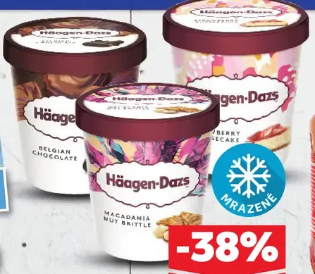 Häagen-Dazs Mražený smotanový krém Macadamia Nut Brittle