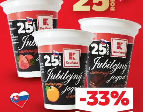 Kaufland Jubilejný smotanový jogurt