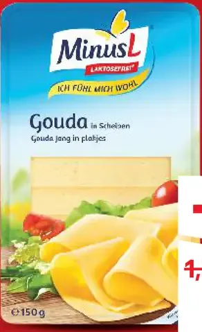 MinusL Gouda delaktózovaná plátky