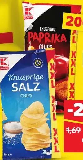 Knusprige čipsy