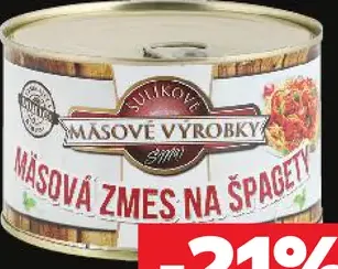 Šulikové Masové výrobky na špagety