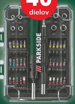 Parkside Súprava bitov rôzne druhy
