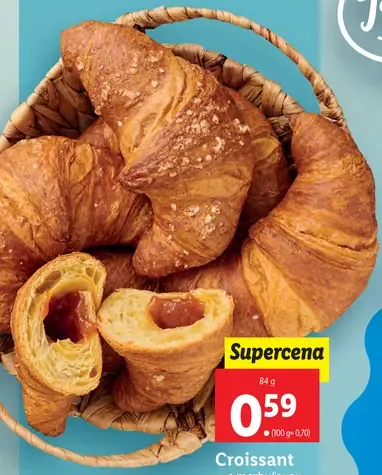 Croissant s marhuľovou náplňou