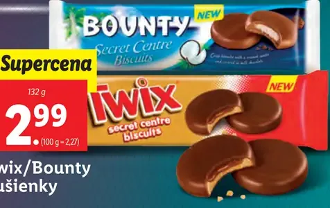 Twix/Bounty sušienky