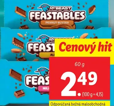 Feastables Mliečna čokoláda s príchuťou