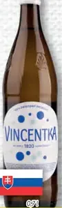 Vincentka minerálovaná liečivá voda
