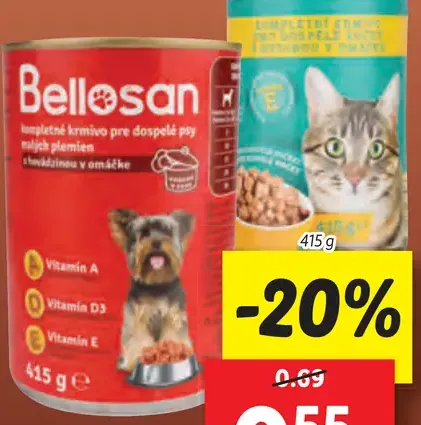 Bellosan konzerva pre psy/mačky
