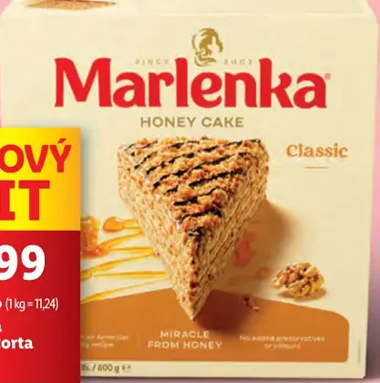 Marlenka Medová torta