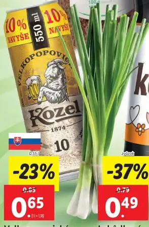 Velkopopovický Kozel plechovka