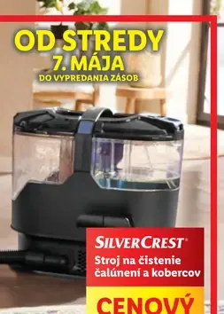 Stroj na čistenie čalúnení a kobercov