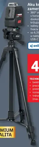 PARKSIDE Aku krížový zameriavací laser 4 V