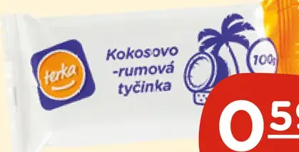 Terka kokosovo-rumová tyčinka
