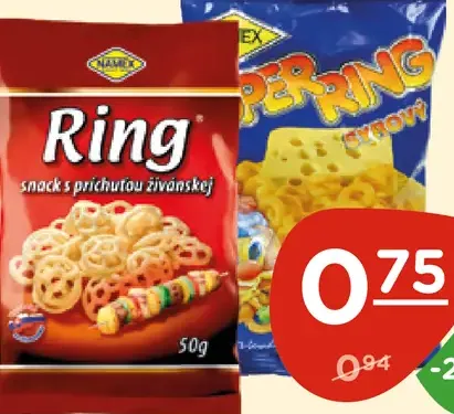 Ring snack s príchuťou bravčový