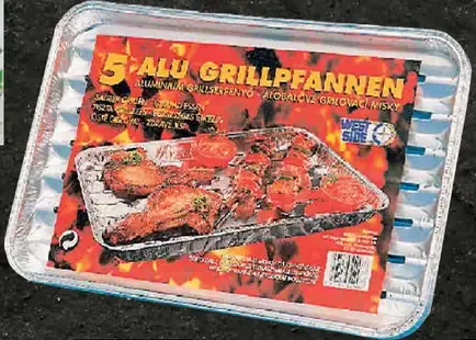 Grilovacie hliníkové tácky