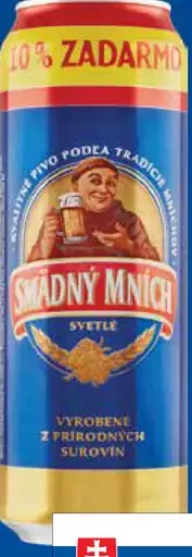 Smädný Mních konzumné plechovka