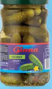 Giana uhorky v sladkokyslom korenenom náleve