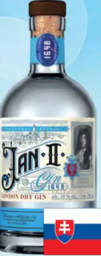 Jan II. dry gin 40 %