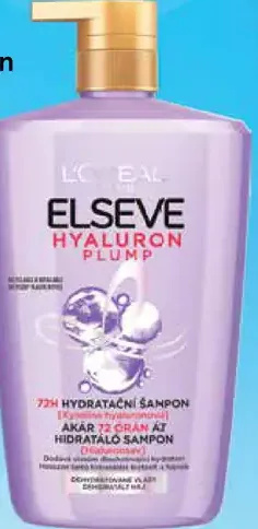 Elseve Hyaluron Plump 72 H hydratačný šampón