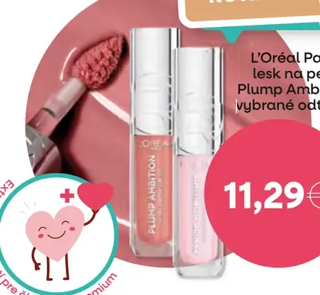 L'Oréal Paris Lesk na pery Plump Ambition